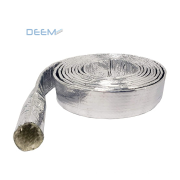 DEEM Factory high quality Aluminum foil fiberglass fire sleeves for Cable assemblies